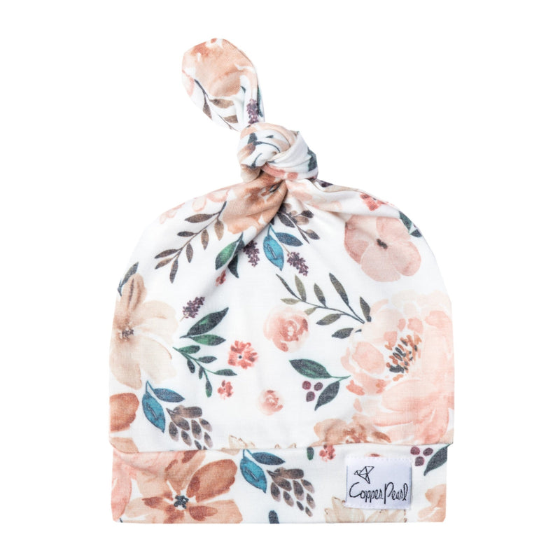 Copper Pearl - Top Knot Hat | 0 - 4 months Apparel & Accessories Core Autumn