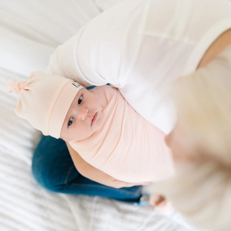 Copper Pearl - Top Knot Hat | 0 - 4 months Apparel & Accessories Floral Blush