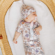 Copper Pearl - Top Knot Hat | 0 - 4 months Apparel & Accessories Floral Flora