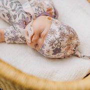 Copper Pearl - Top Knot Hat | 0 - 4 months Apparel & Accessories Floral Flora