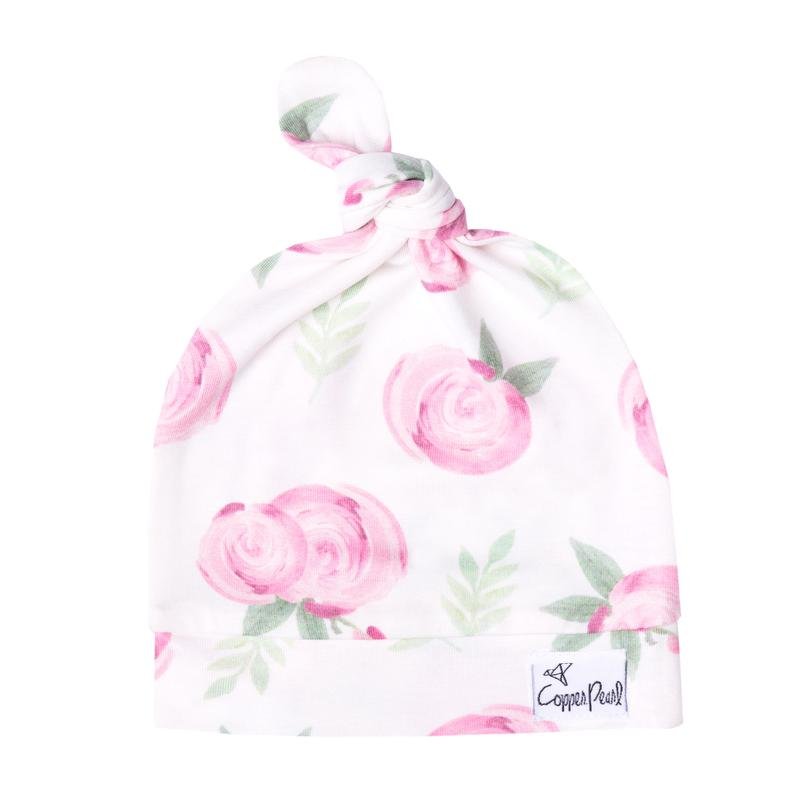 Copper Pearl - Top Knot Hat | 0 - 4 months Apparel & Accessories Floral Grace