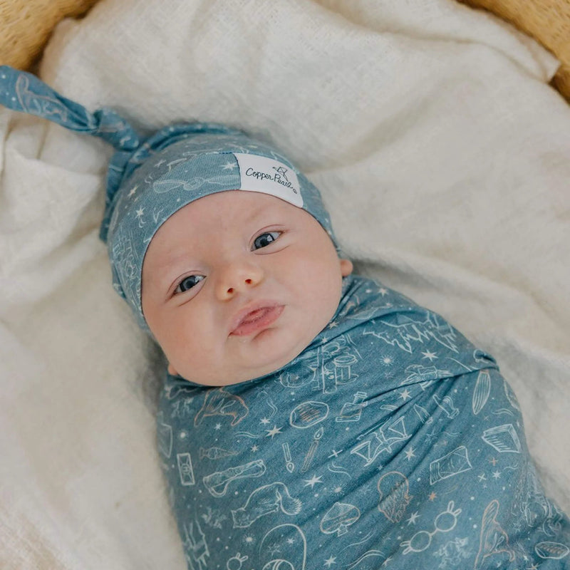 Copper Pearl - Top Knot Hat | 0 - 4 months Apparel & Accessories Licensed Hogwarts