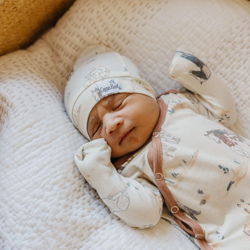 Copper Pearl - Top Knot Hat | 0 - 4 months Apparel & Accessories Western / Rustic Montana