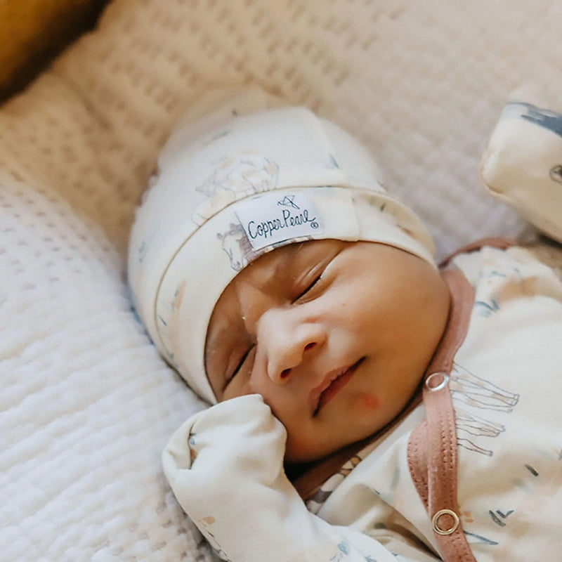 Copper Pearl - Top Knot Hat | 0 - 4 months Apparel & Accessories Western / Rustic Montana