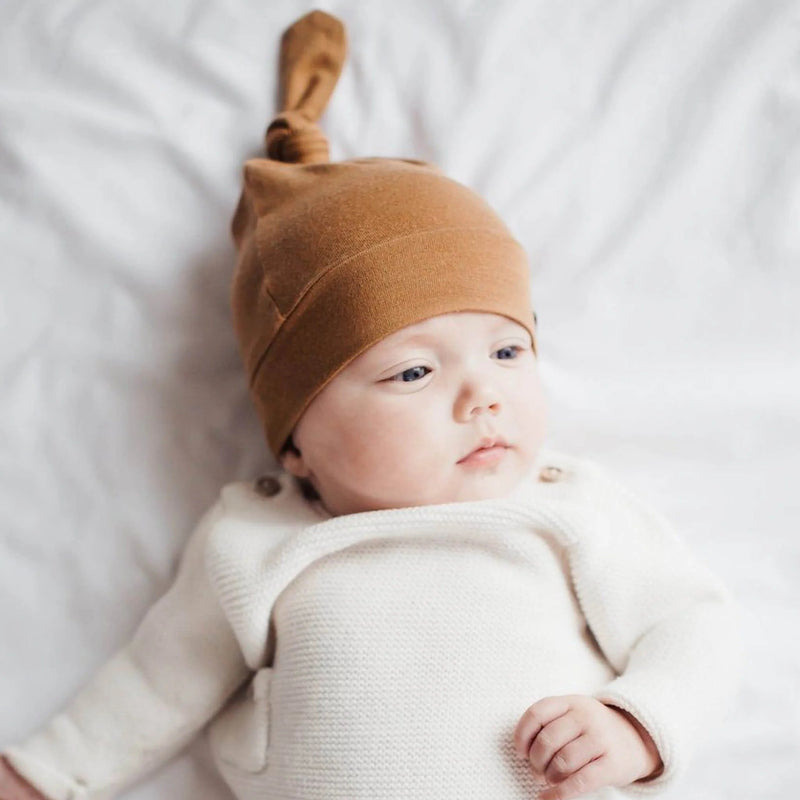 Copper Pearl - Top Knot Hat Apparel & Accessories 0 - 4 Months Scout