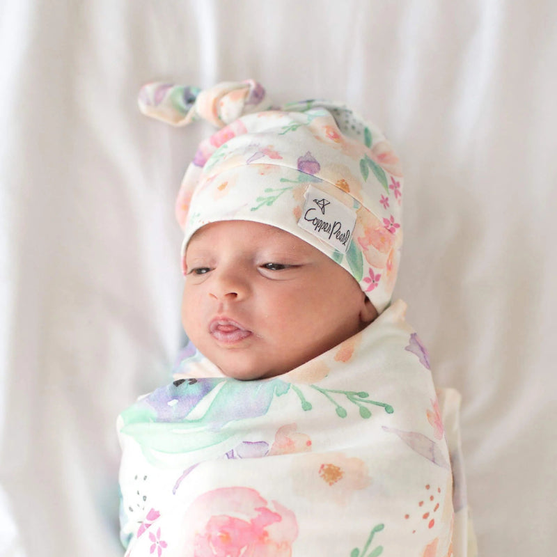 Copper Pearl - Top Knot Hat Apparel & Accessories 0 - 4 Months Scout