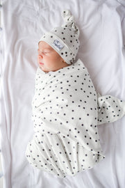 Copper Pearl - Top Knot Hat Apparel & Accessories 0 - 4 Months Willow