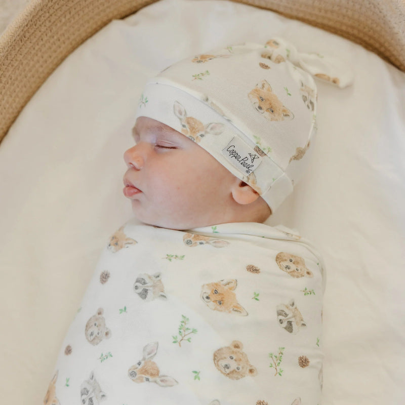 Copper Pearl - Top Knot Hat Apparel & Accessories newborn Wilder