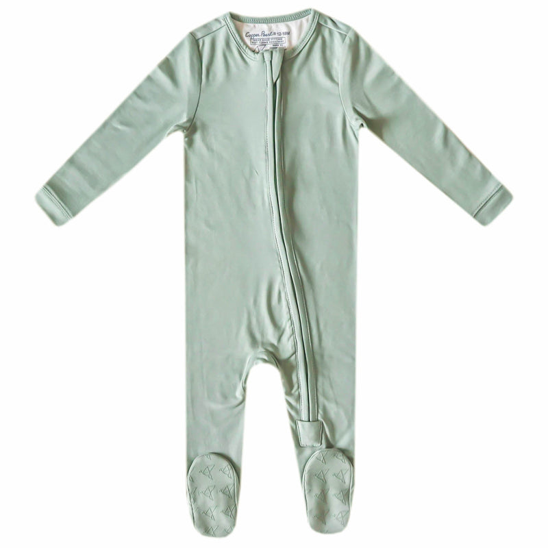 Copper Pearl - Zip - up Footie Pajama Mother & Baby Briar