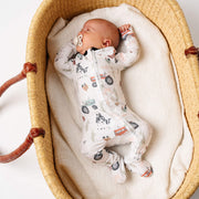Copper Pearl - Zip - up Footie Pajama Mother & Baby Jo
