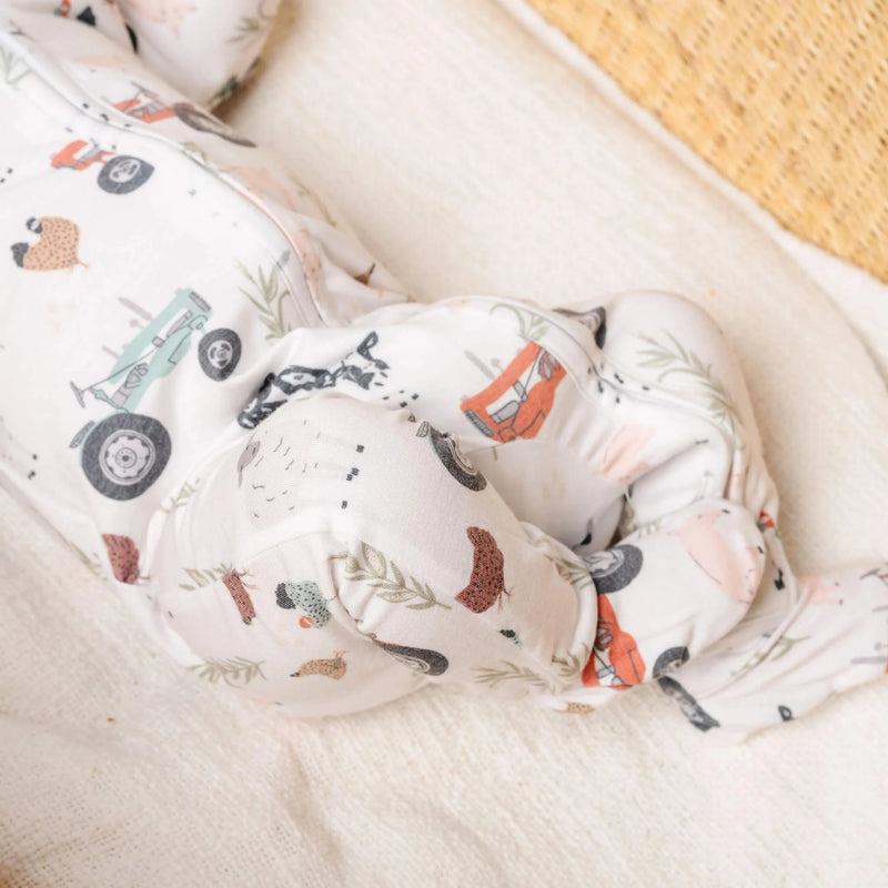 Copper Pearl - Zip - up Footie Pajama Mother & Baby Jo