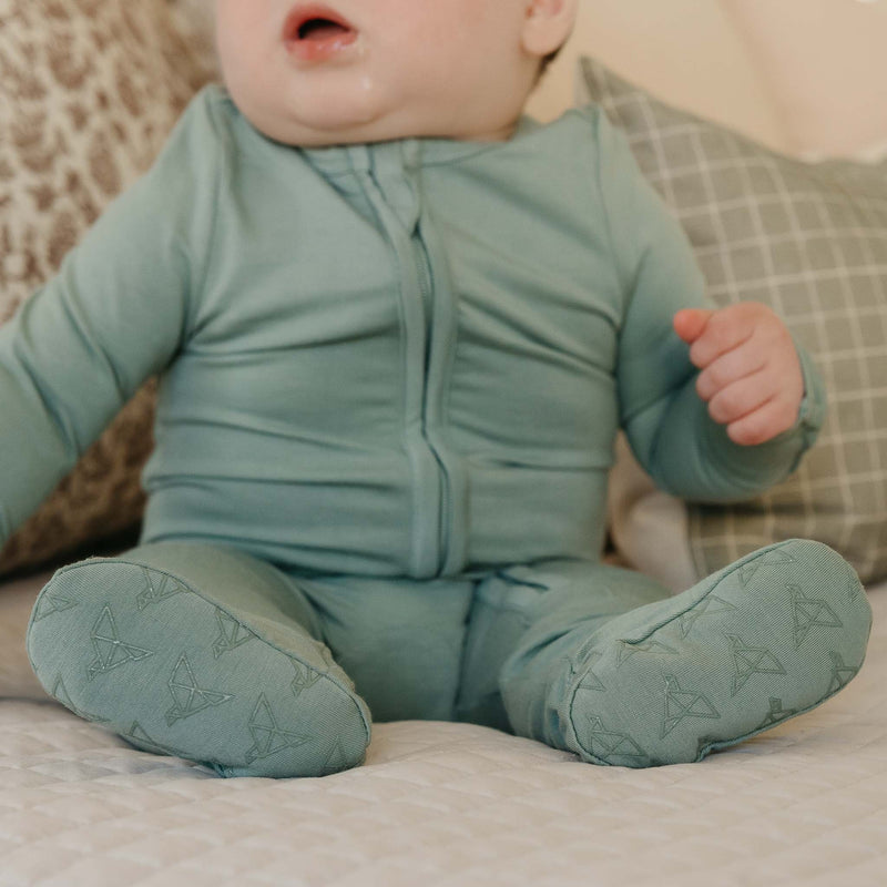 Copper Pearl - Zip - up Footie Pajama Mother & Baby Jo
