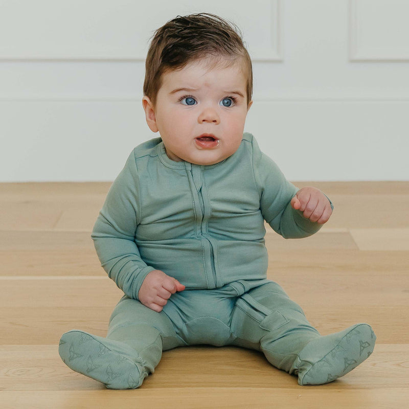 Copper Pearl - Zip - up Footie Pajama Mother & Baby Jo