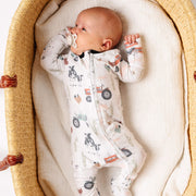 Copper Pearl - Zip - up Footie Pajama Mother & Baby Jo