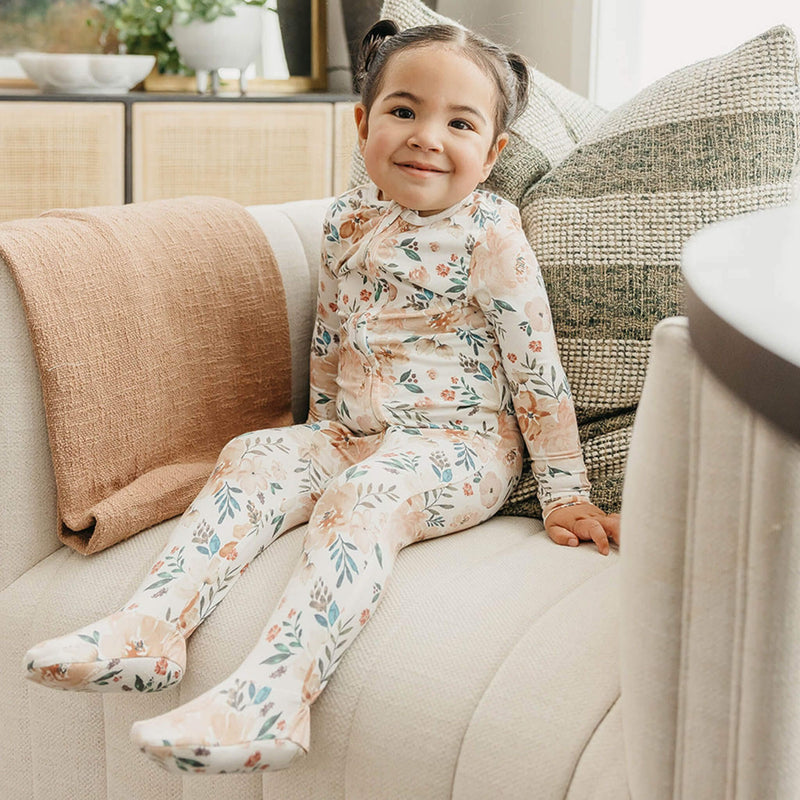 Copper Pearl - Zip - up Footie Pajama Mother & Baby Jo