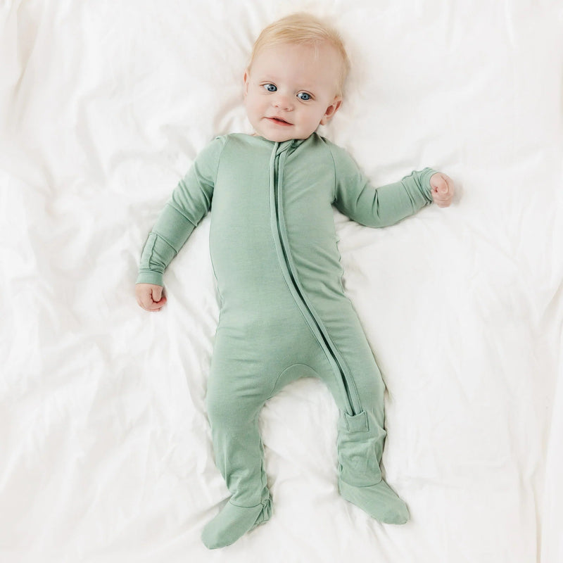 Copper Pearl - Zip - up Footie Pajama Mother & Baby Jo