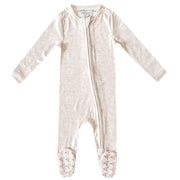 Copper Pearl - Zip - up Footie Pajama Mother & Baby Oat