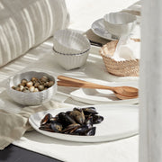 Costa Nova Aparte white large urchin bowl, lifestyle view