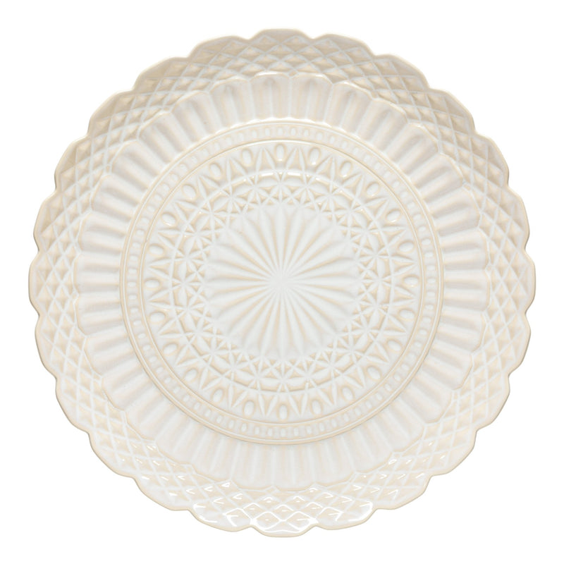 Costa Nova - Cristal White Round Platter Home & Kitchen