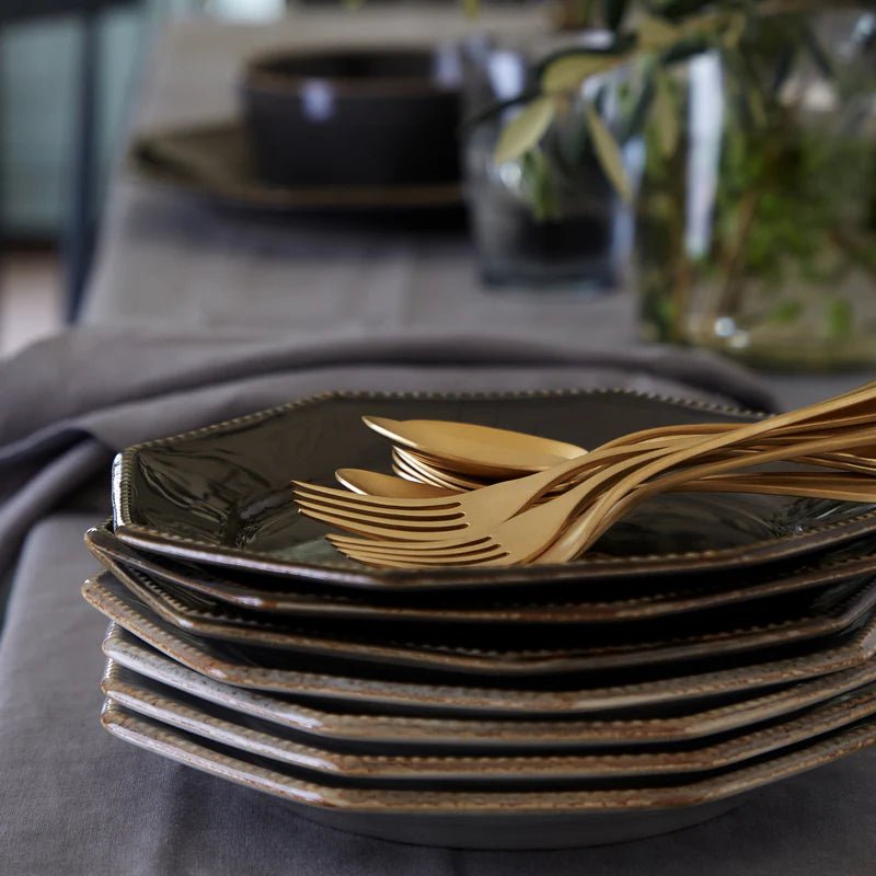 Costa Nova - Luzia Slate Grey Oct. Salad/dessert plate Home & Kitchen