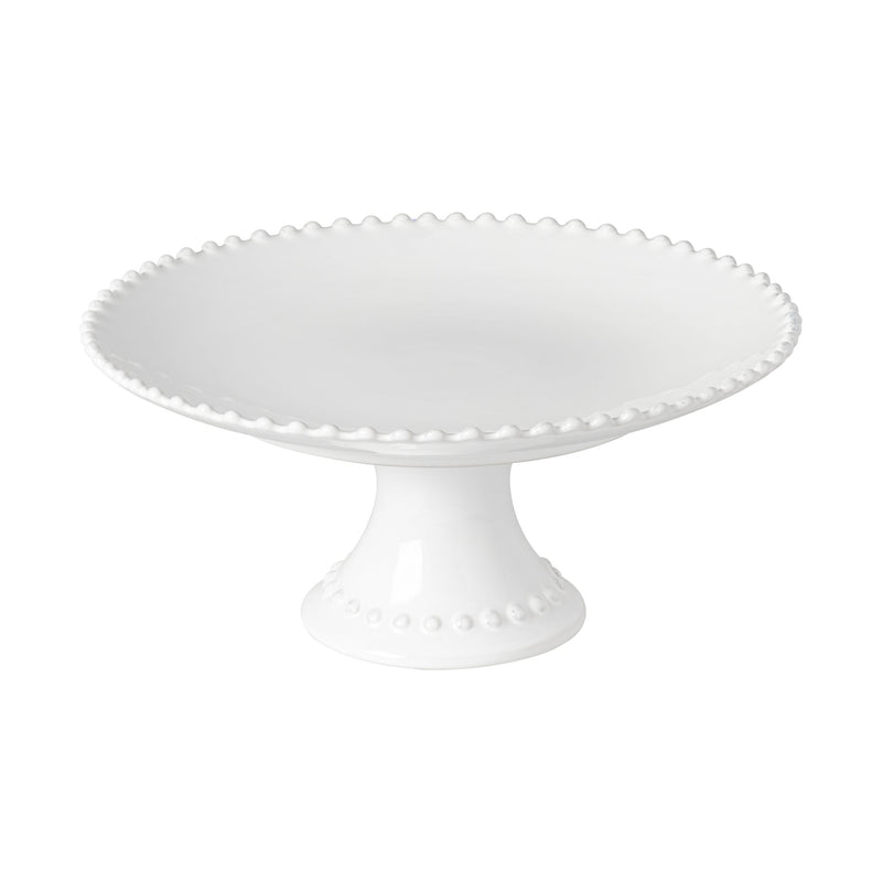 Costa Nova - Pearl White Footed Plate E28 Home & Kitchen