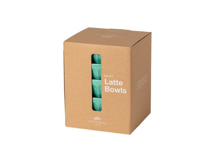 Costa Nova - Petal Latte Bowl (Set of 4) | Ø14.5 X H8 cm Home & Kitchen Sage