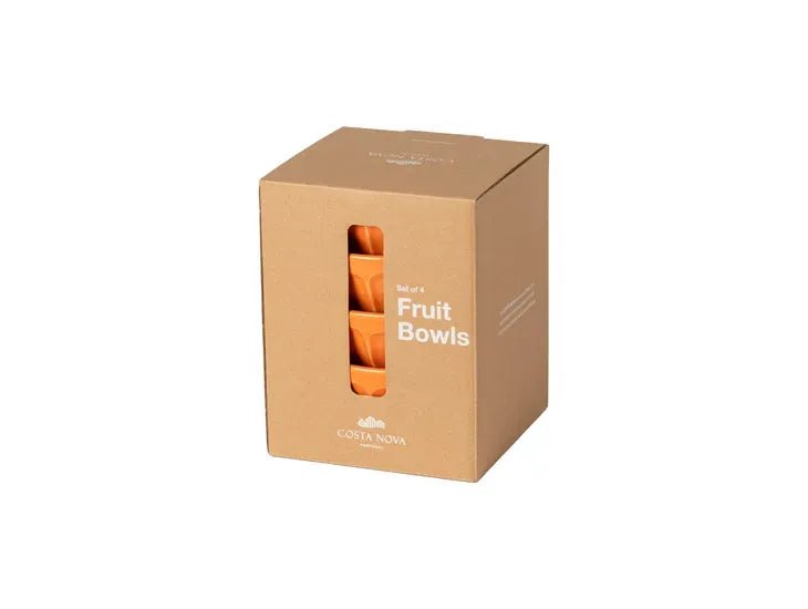 Costa Nova - Petal Latte Bowl (Set of 4) | Ø14.5 X H8 cm Home & Kitchen Tangerine