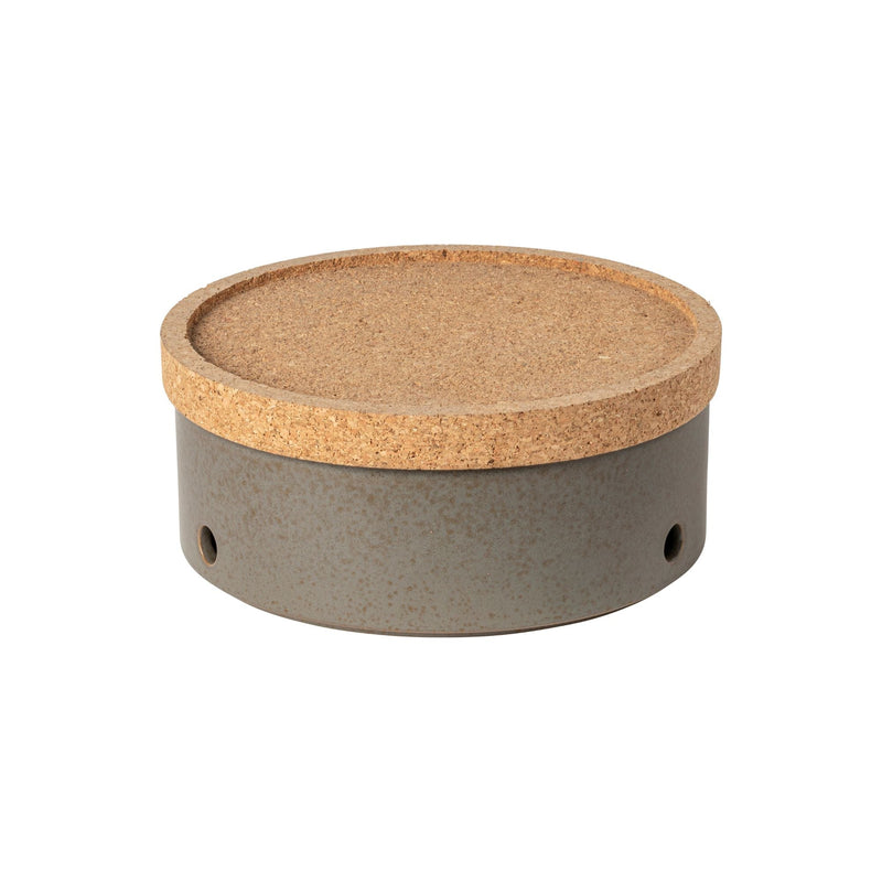 Costa Nova Redonda oak brown onion canister