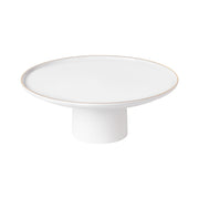 Costa Nova - Resonance Porcelain Gold Rim Footed Plate Home & Kitchen