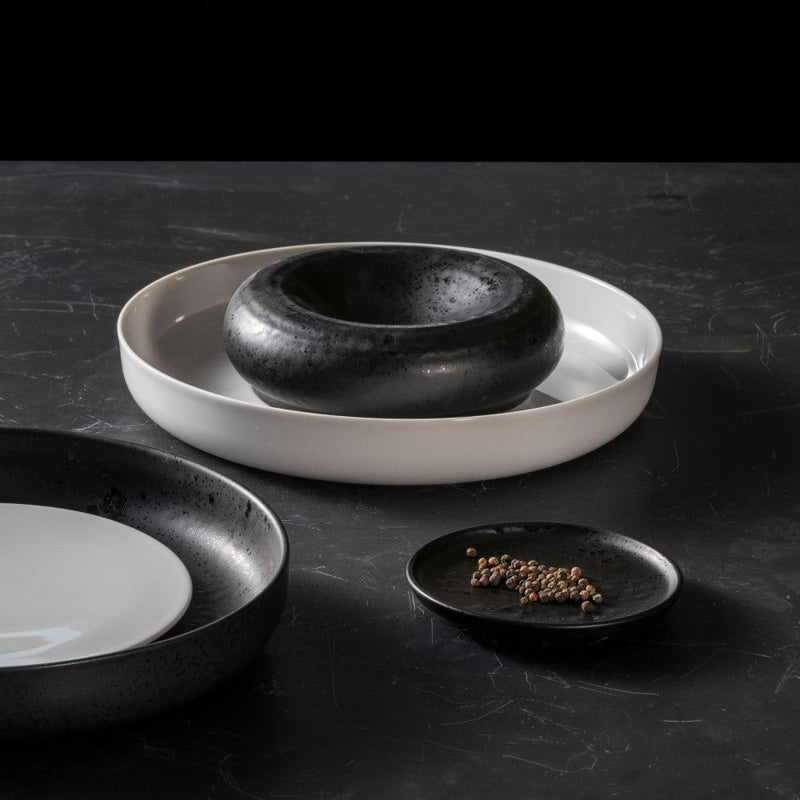 Costa Nova - Resonance White Porcelain XL Plate w/recessed centre Home & Kitchen