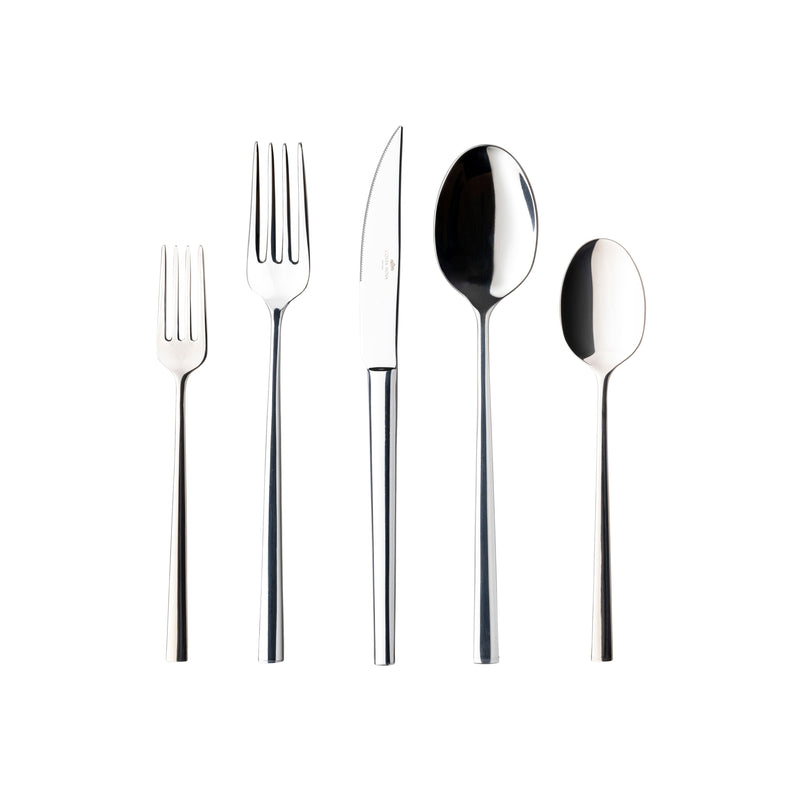 Costa Nova Vela polished five-piece flatware set