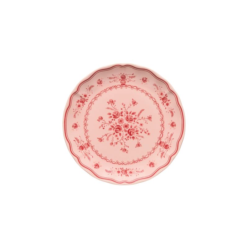 Costa Nova - Vila Pink - Red Salad / Dessert Plate | 8 in Home & Kitchen