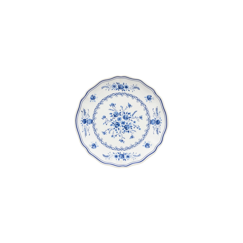 Costa Nova - Vila White - Blue Appetizer / Bread Plate | 7 in Home & Kitchen