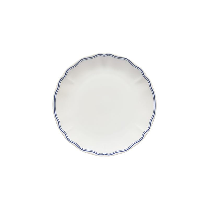 Costa Nova - Vila White - Blue Filet Salad / Dessert Plate | 8 in Home & Kitchen
