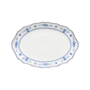 Costa Nova - Vila White - Blue Oval Platter Medium Home & Kitchen