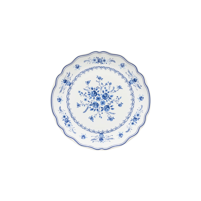 Costa Nova - Vila White - Blue Salad / Dessert Plate | 8 in Home & Kitchen