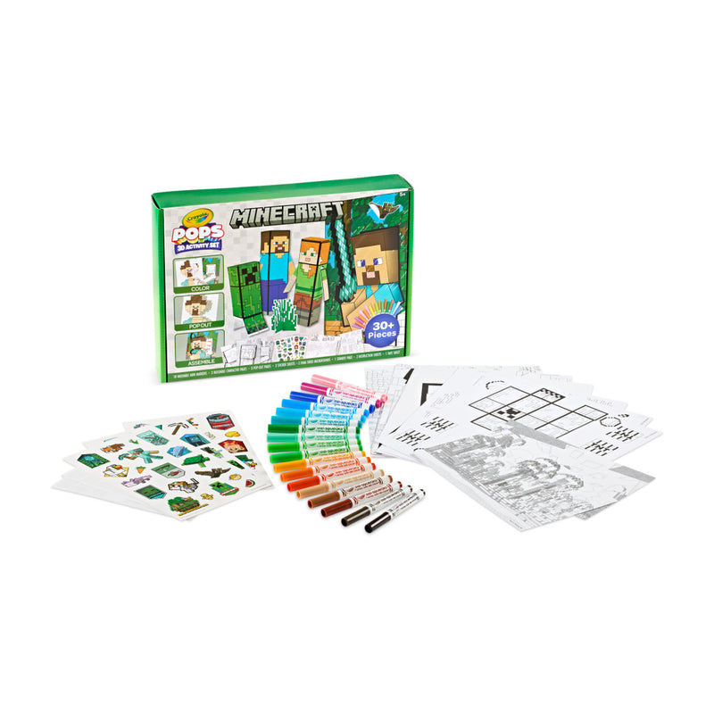 Crayola - POPS 3D Minecraft Activity Set
