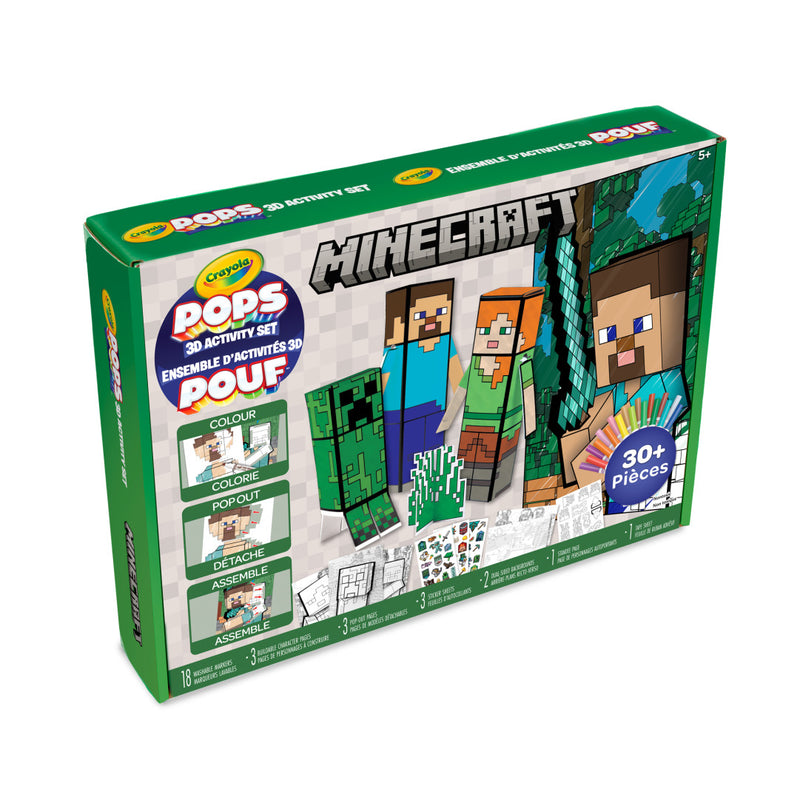 Crayola - POPS 3D Minecraft Activity Set