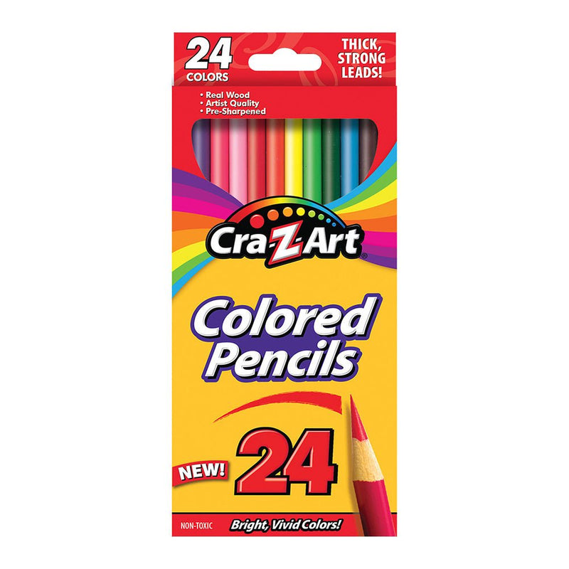 Cra - Z - Art - 24ct Colored Pencils, peggable box Office Supplies