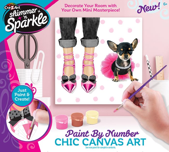 Cra - Z - Art - Shimmer 'N Sparkle Paint By Chic Canvas Art Toys & Games