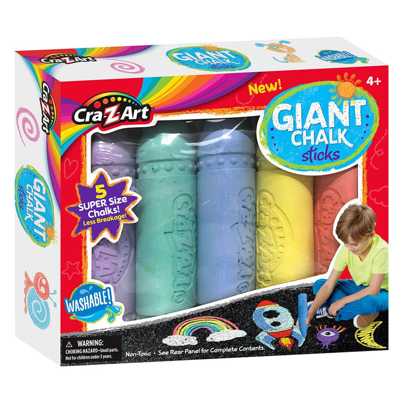 Cra - Z - Art - Super Jumbo Chalk 5ct Office Supplies