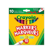 Crayola - 10pk BROAD LINE MARKERS ORIGINAL Arts & Entertainment