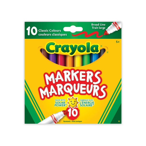Crayola - 10pk BROAD LINE MARKERS ORIGINAL Arts & Entertainment
