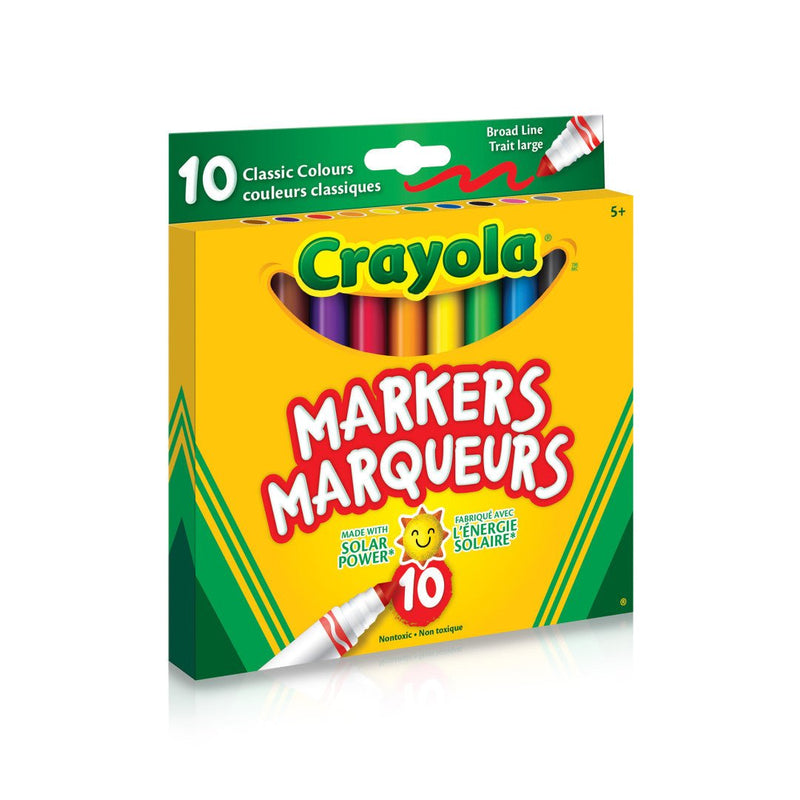 Crayola - 10pk BROAD LINE MARKERS ORIGINAL Arts & Entertainment