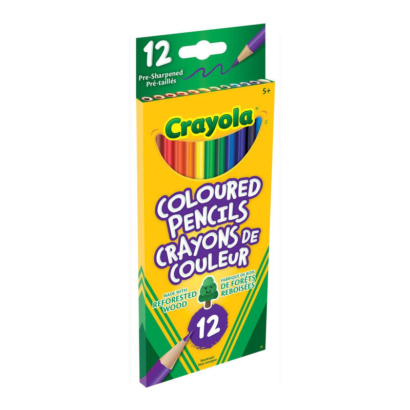 Crayola - 12 COLOURED PENCILS Arts & Crafts