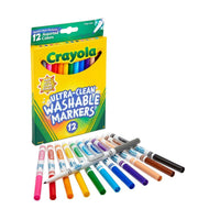 Crayola - 12 WASHABLE FINE LINE, CLASSIC COLOURS Arts & Crafts