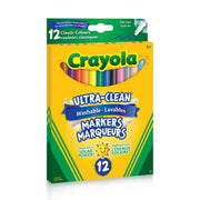 Crayola - 12 WASHABLE FINE LINE, CLASSIC COLOURS Arts & Crafts