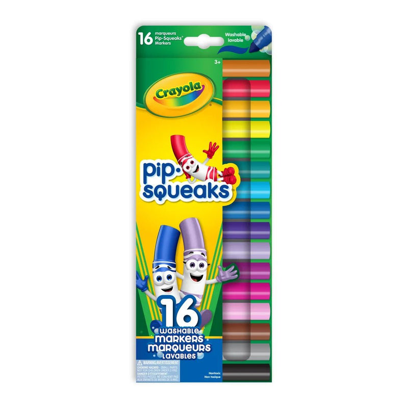 Crayola - 16 PIP - SQUEAKS BROAD LINE WASH. MARKERS Arts & Crafts