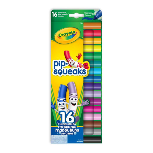 Crayola - 16 PIP - SQUEAKS BROAD LINE WASH. MARKERS Arts & Crafts
