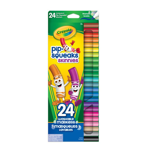Crayola - 24 PIP - SQUEAKS SKINNIES FINE LINE WASH Arts & Crafts
